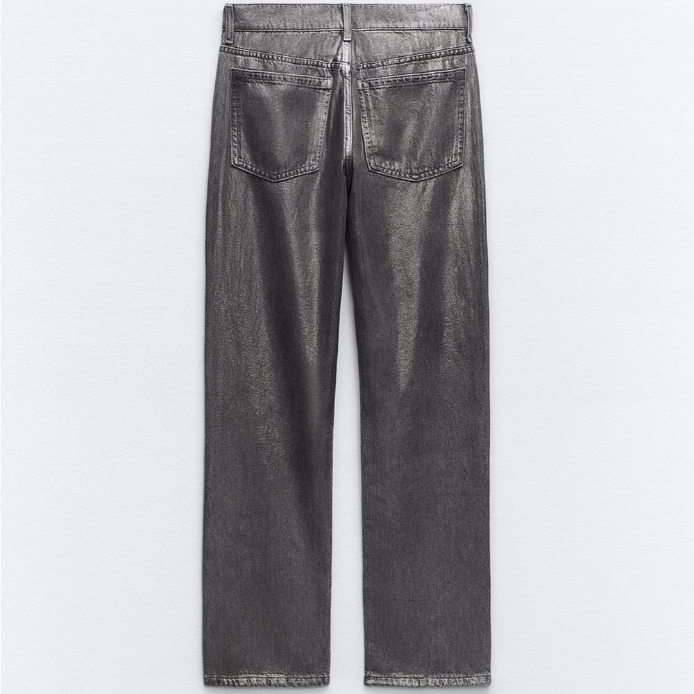 Zara Metallic Jeans - NWOT - Picture 4 of 7